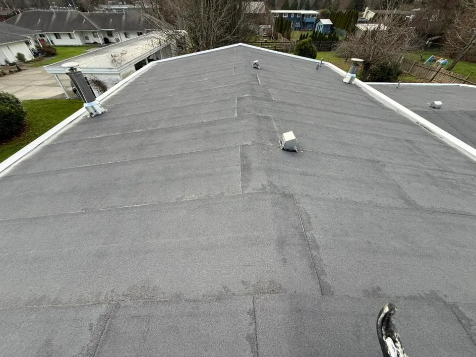 Roofing crew hard at work