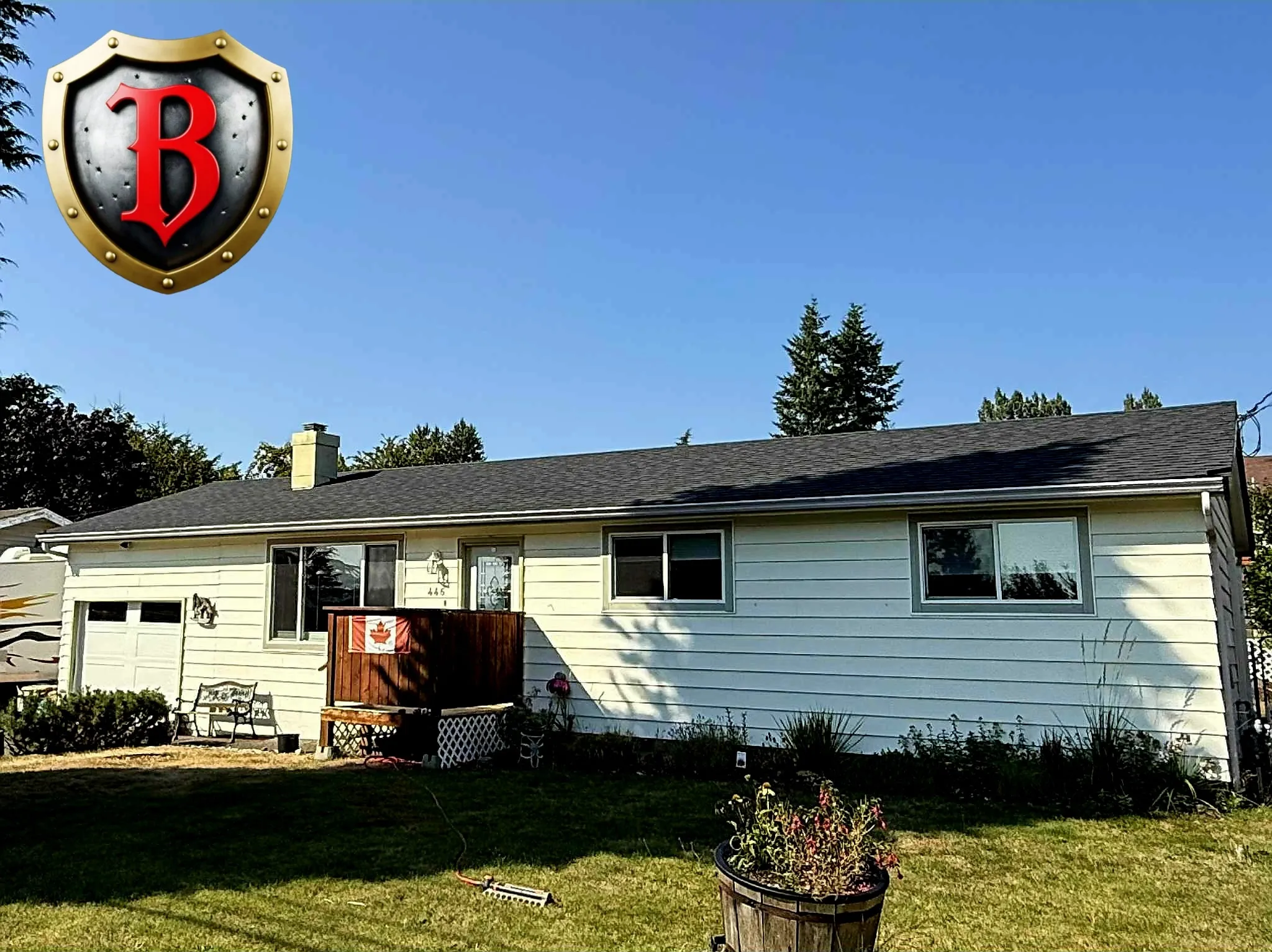 Roofing crew hard at work