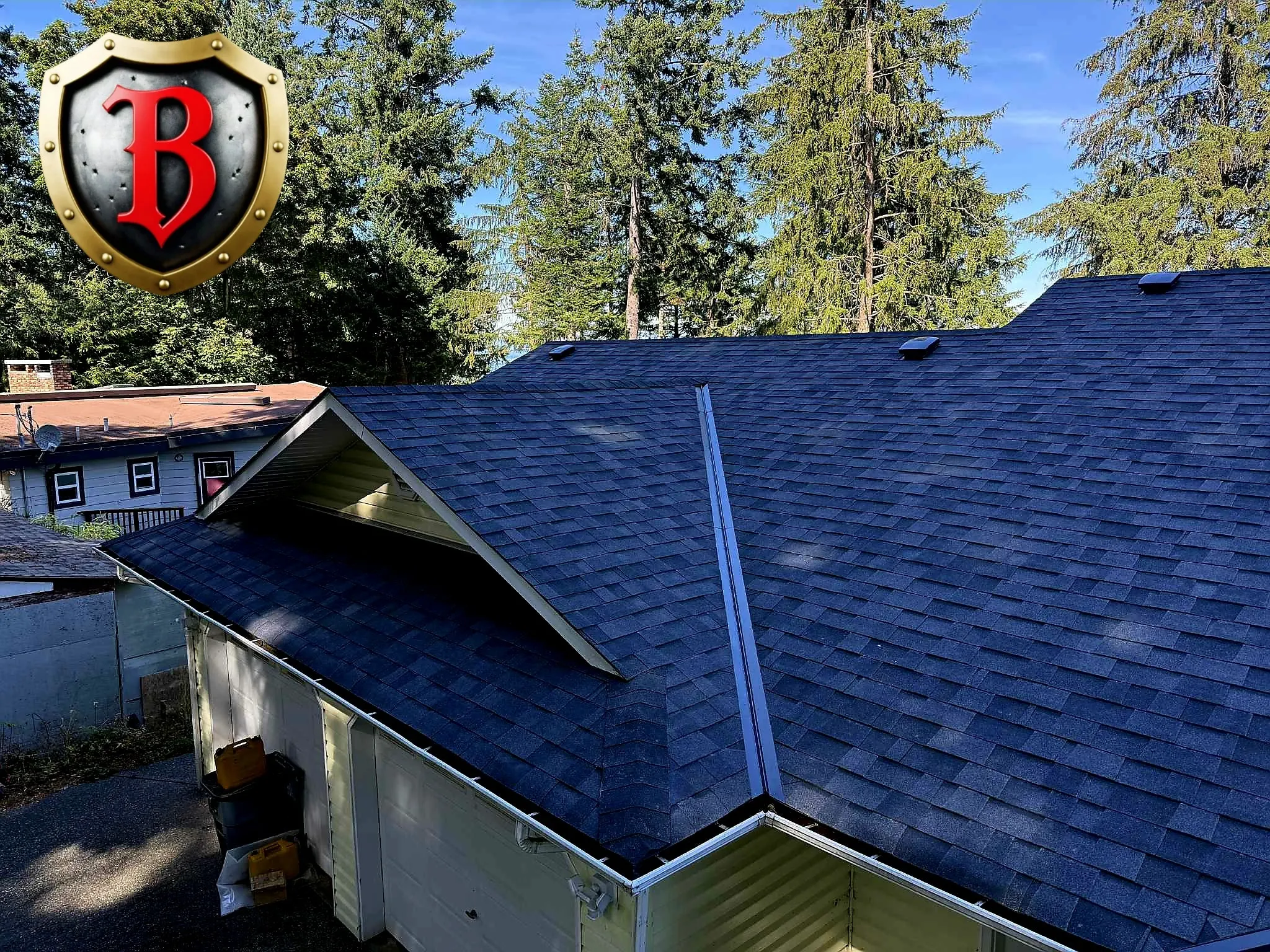Roof transformation - before and after