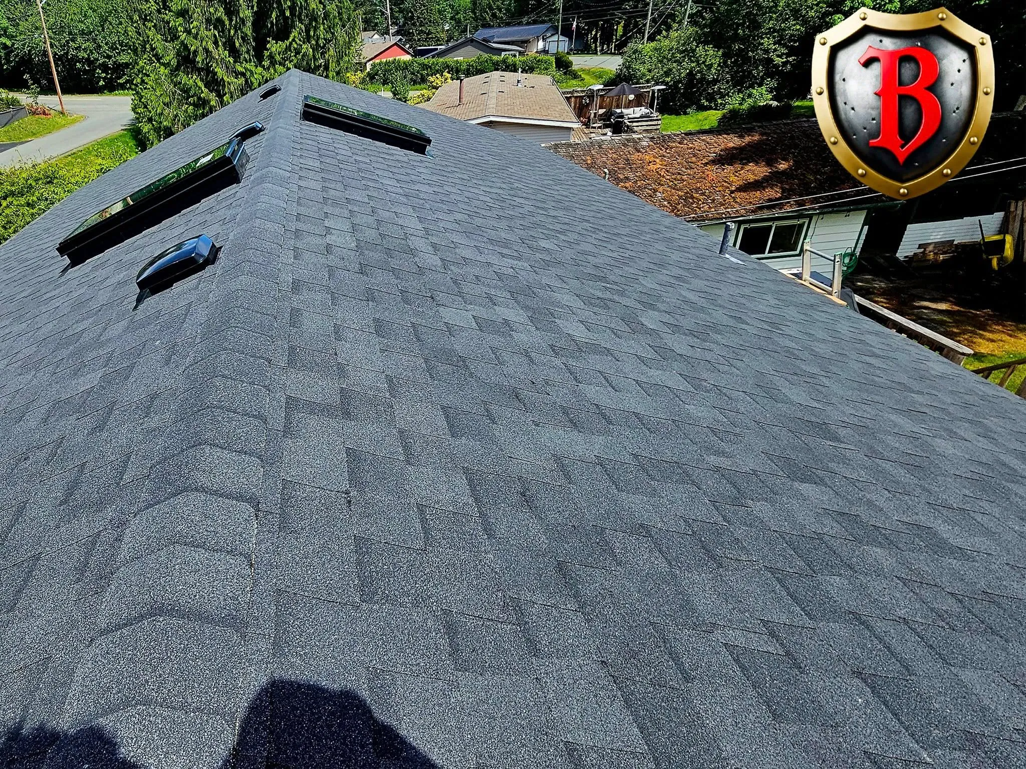 Cedar shake roofing project